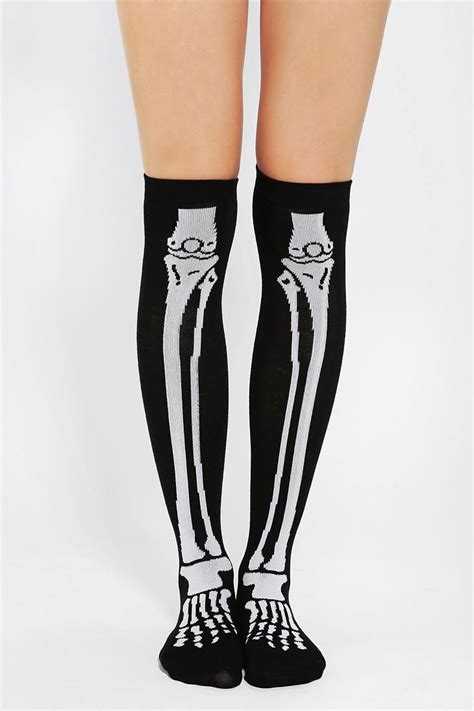 skeleton knee socks|skeleton socks men.